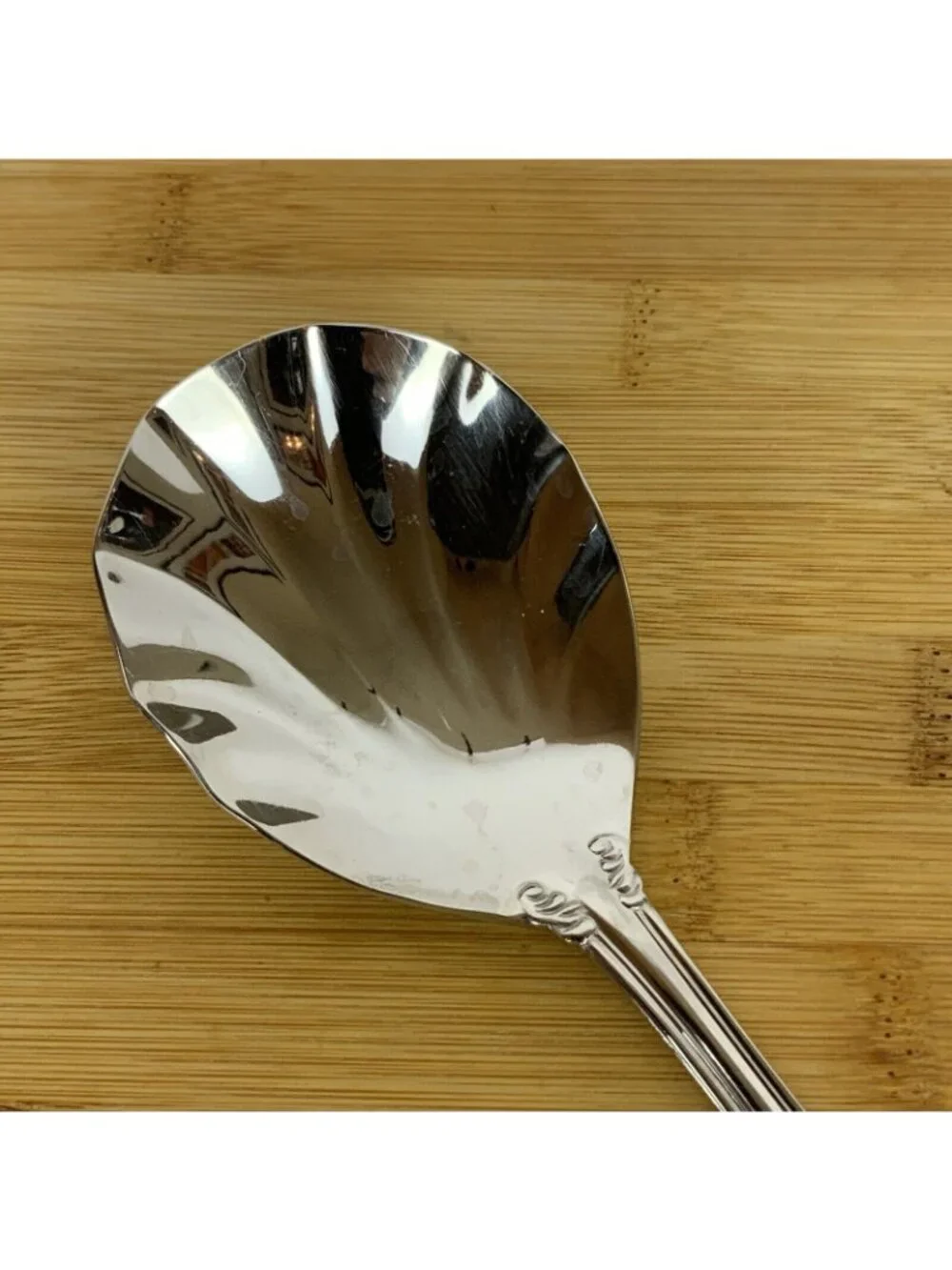 Reed and Barton Duchess Of Marlborough Solid Shell Casserole Spoon Stainless